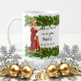 Funny Christmas Mug Best Friend "Deck the Halls" Koffiemok
