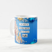 Funny Christmas Mug Best Friend "Holiday Spirit" (Devant gauche)