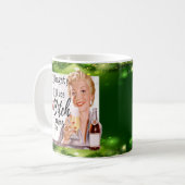 Funny Christmas Mug Best Friend "Naughty / Nice?" Koffiemok (Voorkant links)