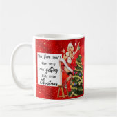 Funny Christmas Mug Best Friend "Tree Lit" (Gauche)