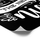 Funny Christmas Naughty Is The New Nice Monogram T Poster (Hoek)