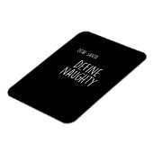 Funny Christmas Naughty Nice Santa Checklist Magneet (Linkerzijde)