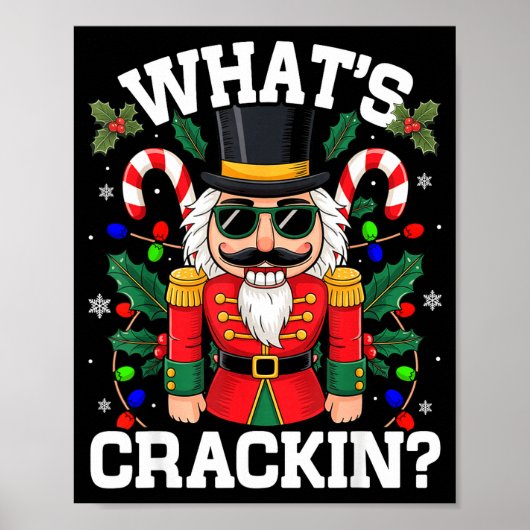 Funny Christmas Nutcracker Men Kids N Boys Whats C Poster (Voorkant)