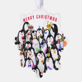 Funny Christmas Ornament Kaart Happy Penguins Part (Links)