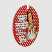Funny Christmas Ornament Retro Best Friend Cookie (devant)
