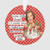 Funny Christmas Ornament Retro Best Friend Cookie (devant)