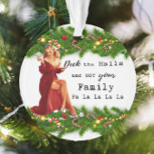 Funny Christmas Ornament Retro Best Friend Deck