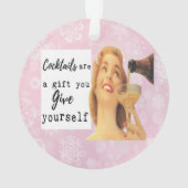 Funny Christmas Ornament Retro Best Friend Gift  (achterkant)