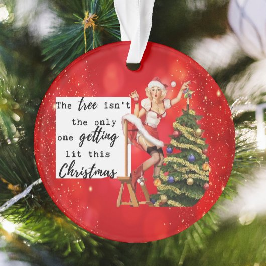 Funny Christmas Ornament Retro Best Friend Lit