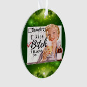 Funny Christmas Ornament Retro Best Friend Naughty (devant)