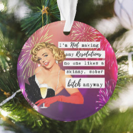 Funny Christmas Ornament Retro Best Friend NYE