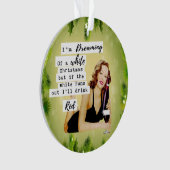 Funny Christmas Ornament Retro Best Friend White (devant)