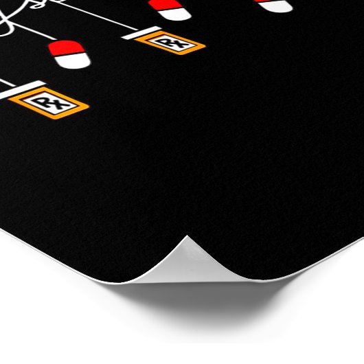 Funny Christmas Pharmacy Phrase Merry Scriptsmas C Poster (Hoek)