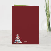 Funny Christmas polar bears Kaart (Achterkant)