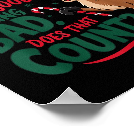 Funny Christmas Quote Poster (Hoek)