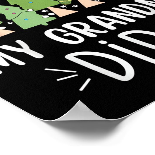 Funny Christmas Quote Sayings Dear Santa My Grandm Poster (Hoek)