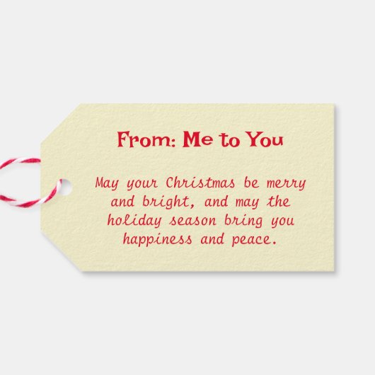 Funny Christmas Quote Schattigee grillige kerstkat Cadeaulabel (Achterkant Horizontaal)