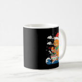 Funny Christmas Ramen Cat Eating Noodles Japanese  Koffiemok (Voorkant rechts)