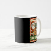 Funny Christmas Santa Gingerbread Snowman Selfie S Koffiemok (Voorkant rechts)