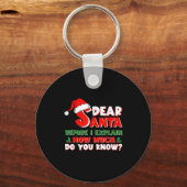 Funny Christmas Shirts Kids Adults Santa I Can Exp Sleutelhanger (Voorkant)