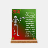 Funny Christmas Skeleton Wishes for man (Recto)