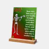 Funny Christmas Skeleton Wishes for man (Angle)