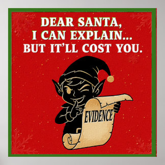 funny christmas slogan design poster