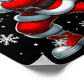 Funny Christmas Softball Cool Santa Claus 6 7 Meme Poster (Hoek)