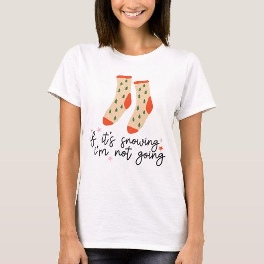Funny Christmas Sokken Gezegde T-shirt (Voorkant)