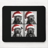 Funny Christmas Staffordshire Bull Terrier Santa P Muismat (Voorkant)