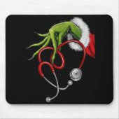 Funny Christmas Stethoscope Muismat (Voorkant)