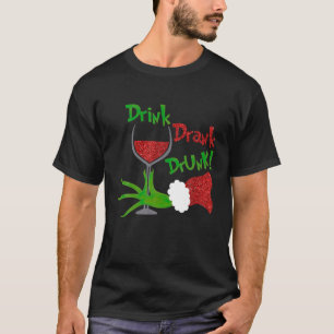 Funny Christmas t-shirt Drink Drink Drink kerstvak