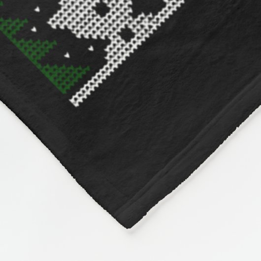 Funny Christmas Tech Suprt Computer Fleece Deken (Hoek)