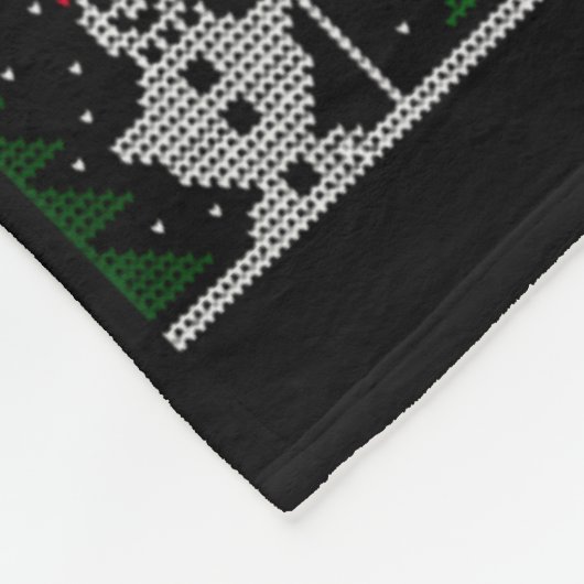 Funny Christmas Tech Suprt Computer T Shirt Fleece Deken (Hoek)