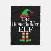 Funny Christmas The Home Builder Elf Developer Arc Fleece Deken (Voorkant)