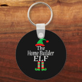 Funny Christmas The Home Builder Elf Developer Arc Sleutelhanger (Voorkant)