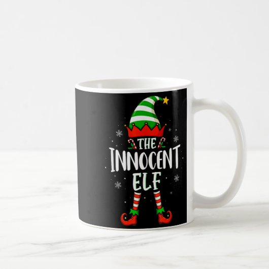 Funny Christmas The Innocent Elf Family Matching X Koffiemok (Rechts)