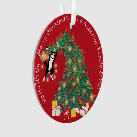 Funny Christmas Tree Chat Custom 2 Scène (devant)