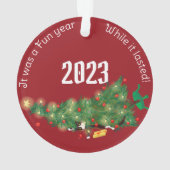 Funny Christmas Tree Chat Custom 2 Scène (dos)