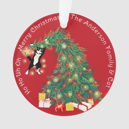Funny Christmas Tree Chat Custom 2 Scène (devant)