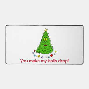 Funny Christmas Tree Joke Make Balls Drop Holiday