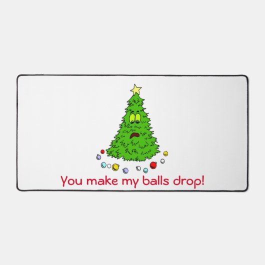 Funny Christmas Tree Joke Make Balls Drop Holiday (Recto)