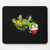 Funny Christmas Turtle It's Fine I'm Fine Everythi Muismat (Voorkant)