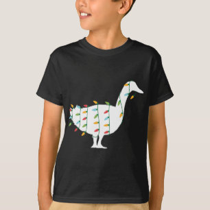 Funny Christmas voor Dierenvriend kerstverlichting T-shirt