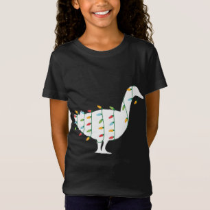 Funny Christmas voor Dierenvriend kerstverlichting T-shirt