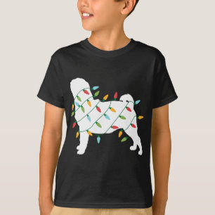 Funny Christmas voor Hondenliefhebber kerstverlich T-shirt