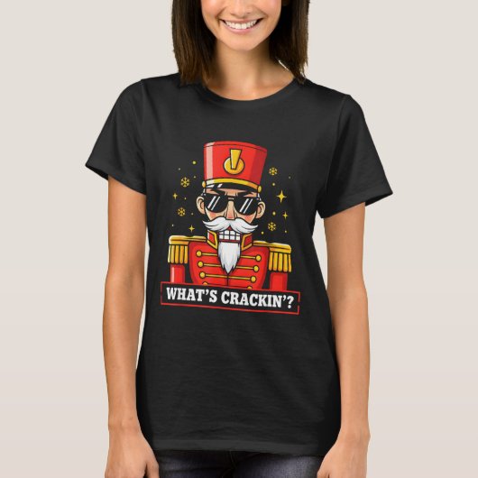 Funny Christmas Whats Crackin Nutcracker Men Kids T-shirt (Voorkant)