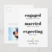 Funny Chronic Pregnancy Aankondiging Eén foto (Voorkant / Achterkant)