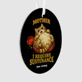 Funny Chubby Cat “I Require Sustenance" Cute (devant)