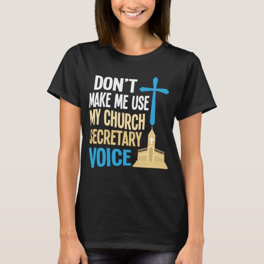 Funny Church Secretary Shirt Administrative Gift (Voorkant)